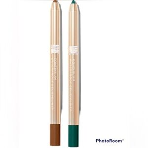 MAKE 2-pack waterproof gel eyeliner. Two colors; teal and tan for one low price!